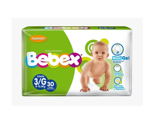 PAÑAL BEBEX ABSORBEN ETP 3 2UN X30UN P.E