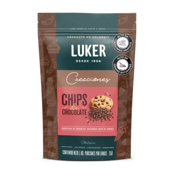 CHIPS DE CHOCOLATE X 1000 LUKER