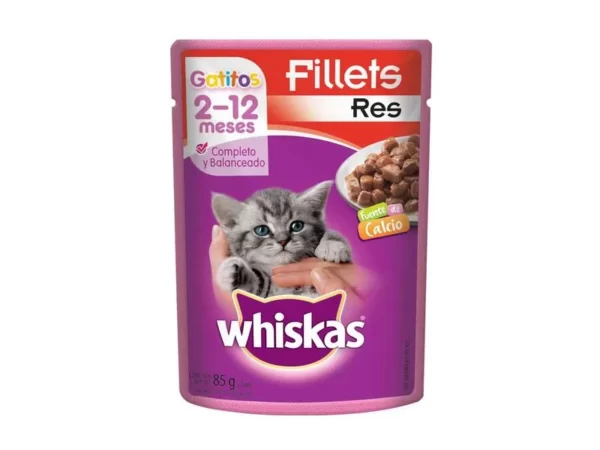 WHISKAS GATICOS RES  X85G