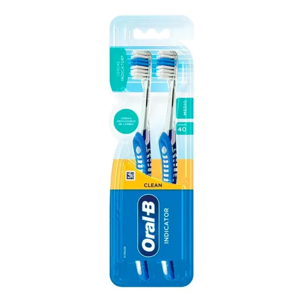 CEPILLO DENTAL ORAL-B MEDIO PACK X2UN