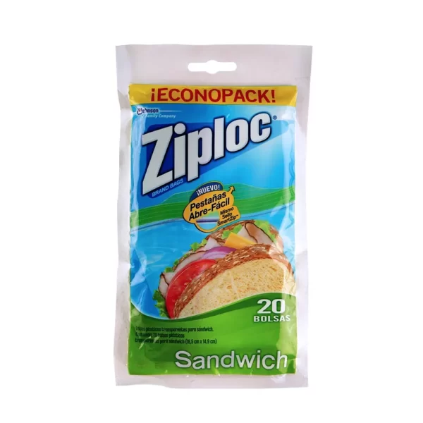 BOLSA ZIPLOC SANDWICH X20UN