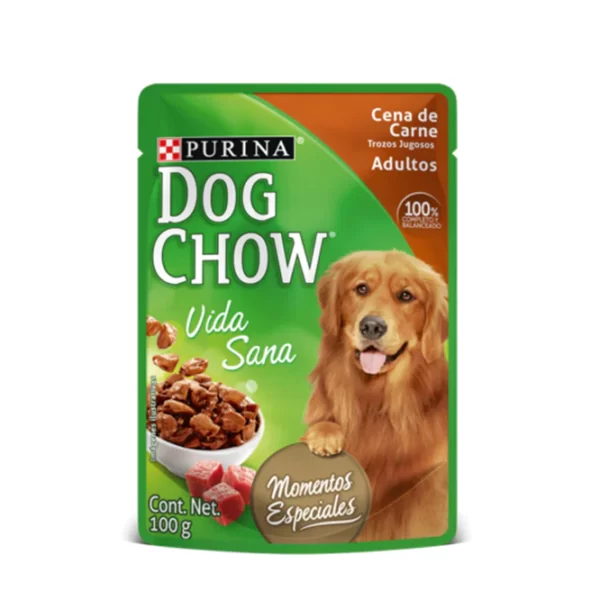 POUCH DOG CHOW ADULTO CARNE X100G