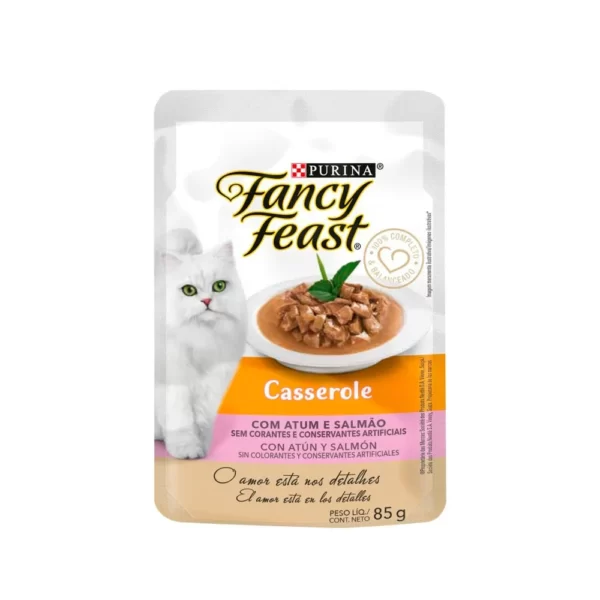FANCY FEAST CASSEROLE ATUN Y SALMON X85G