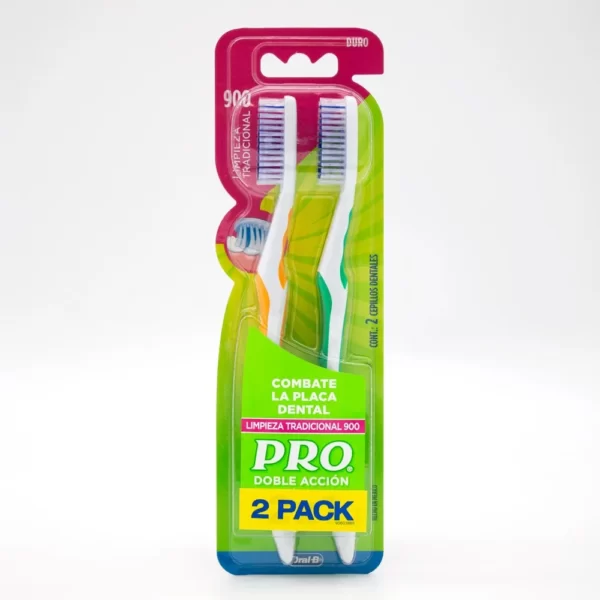 CEPILLO PRO DOBLE ACC DURO LIMP-TRAD X 2
