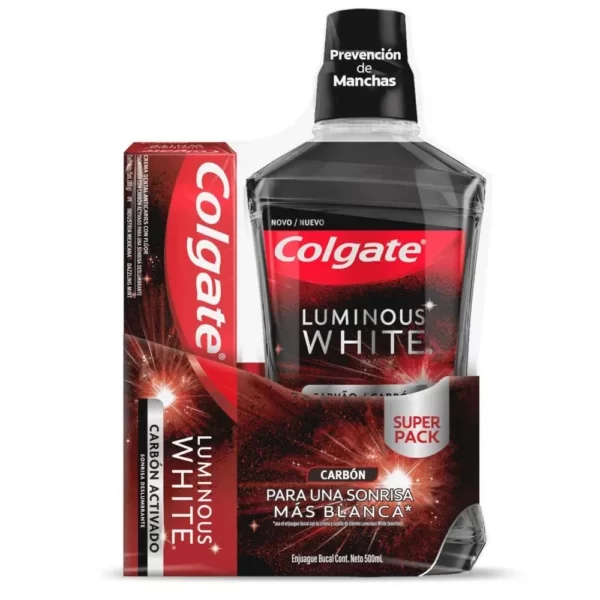 ENJUAGUE LUMINOUS WHITE X500ML+CREMA