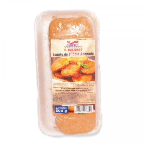 LOMITO DE TILAPIA APANADO AMAZONAS X500G