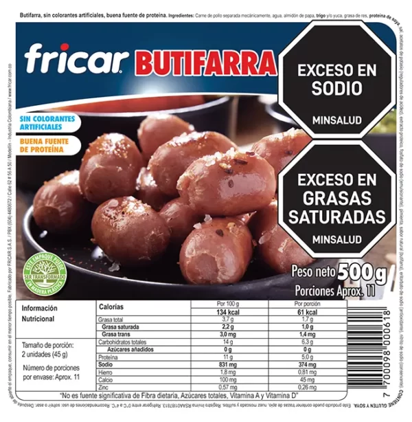 BUTIFARRA FRICAR X500G