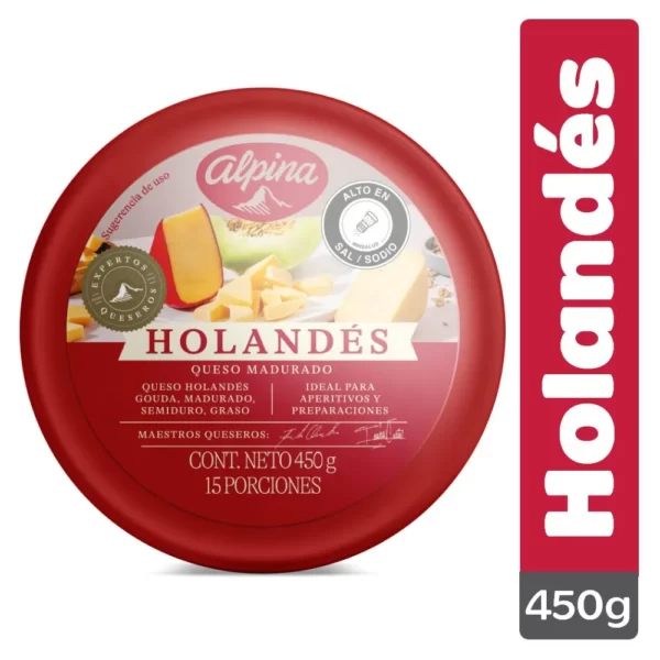QUESO ALPINA HOLANDES X 450 GR