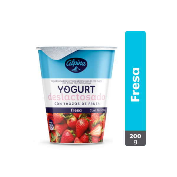 YOGURT ALPINA DESLACTOSADO FRESA X 200 G