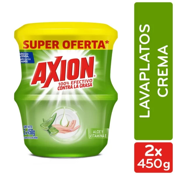 LAVAPLATOS AXION ALOE X 2 X 450 GRS