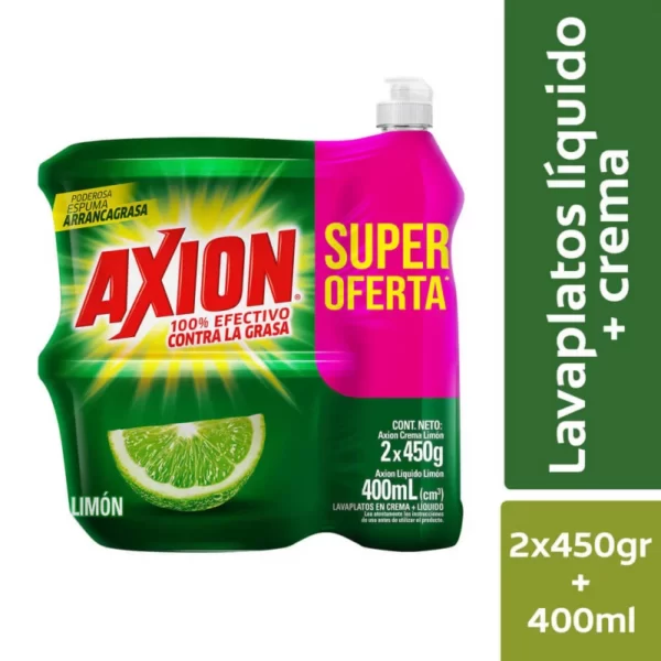 AXION LIMON 2UN X450+LIQ X400ML P.E
