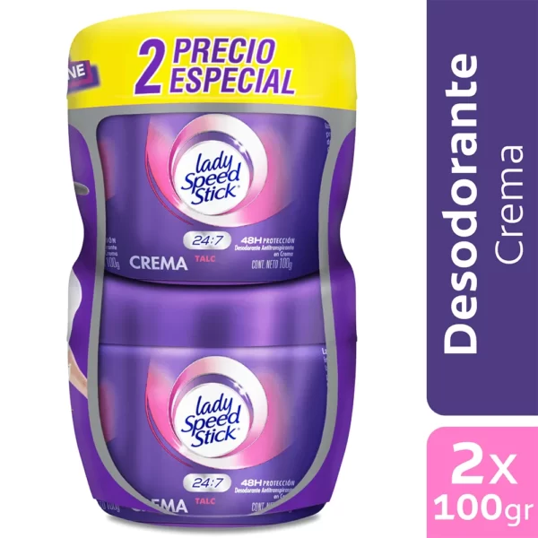 DESOD LADY SPEED STICK 24/7 CREMA X2UN