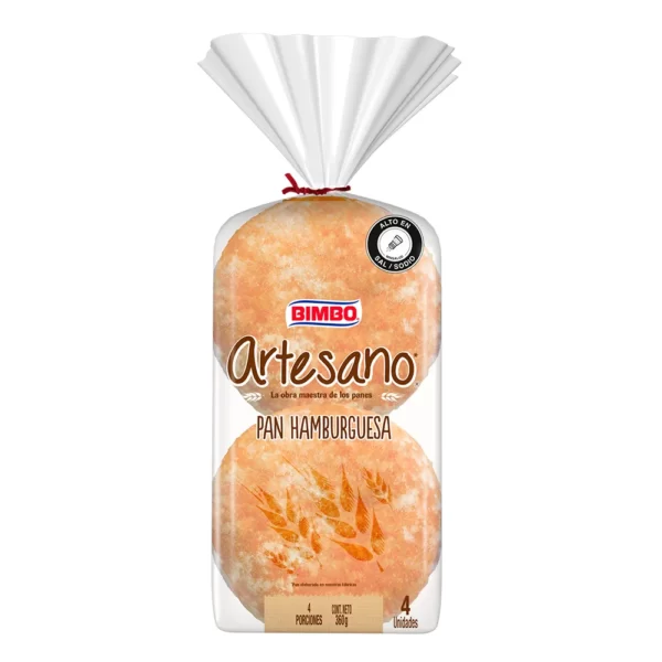 PAN ARTESANO BIMBO HAMBURGUESA X360G